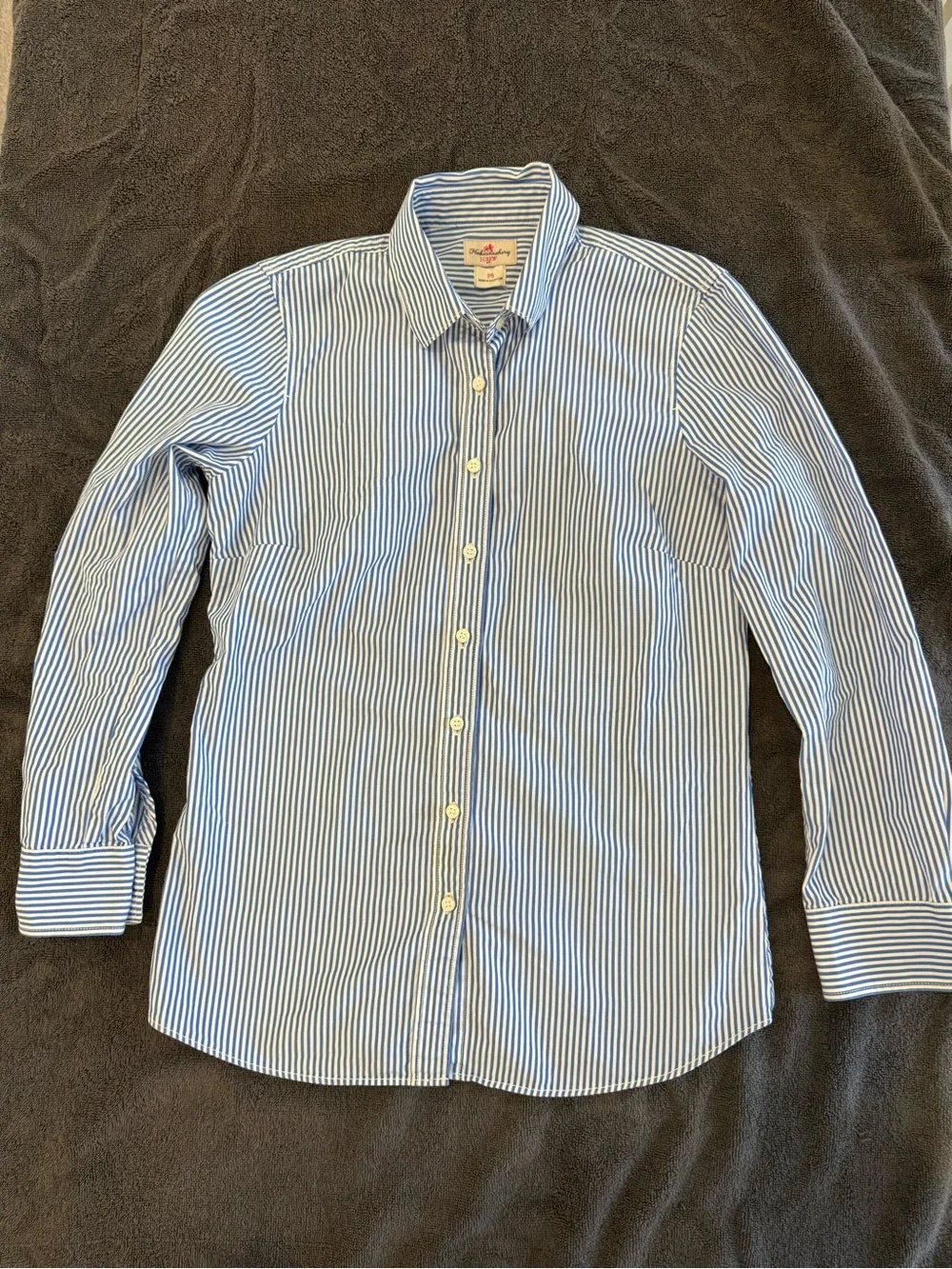 J. Crew women’s Blue and White Pinstripe Button-Down Shirt